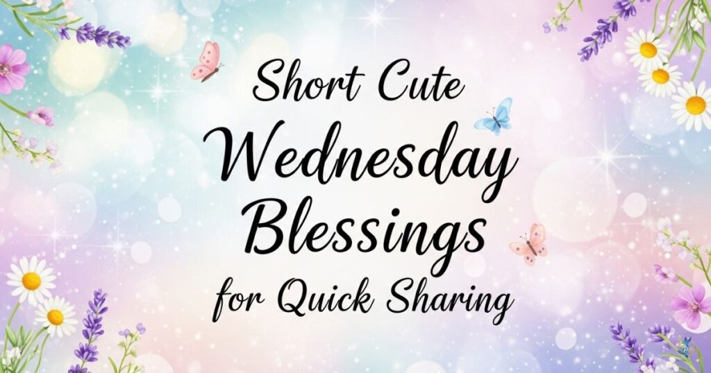 Short Cute Wednesday Blessings for Quick Sharing
