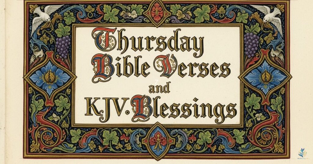 Thursday Bible Verses and KJV Blessings
