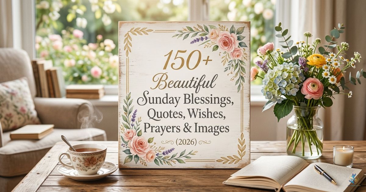 150+ Beautiful Sunday Blessings, Quotes, Wishes, Prayers & Images (2026)