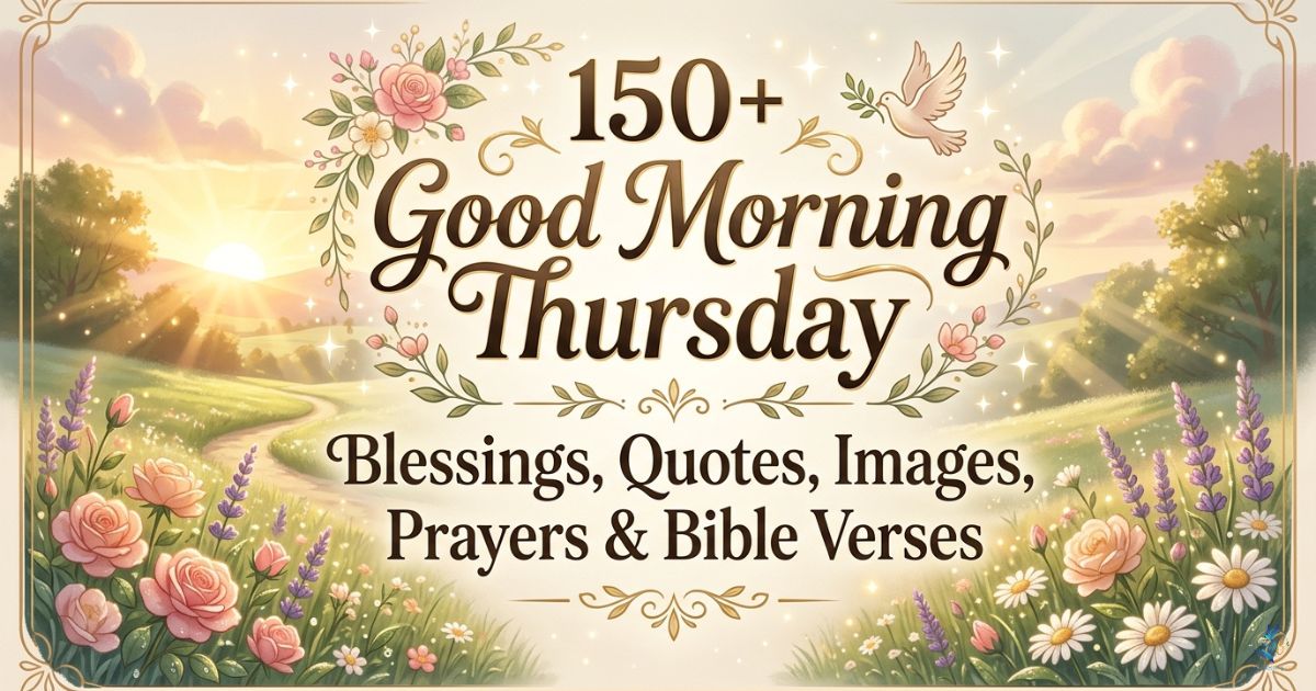 150+ Good Morning Thursday Blessings, Quotes, Images, Prayers & Bible Verses