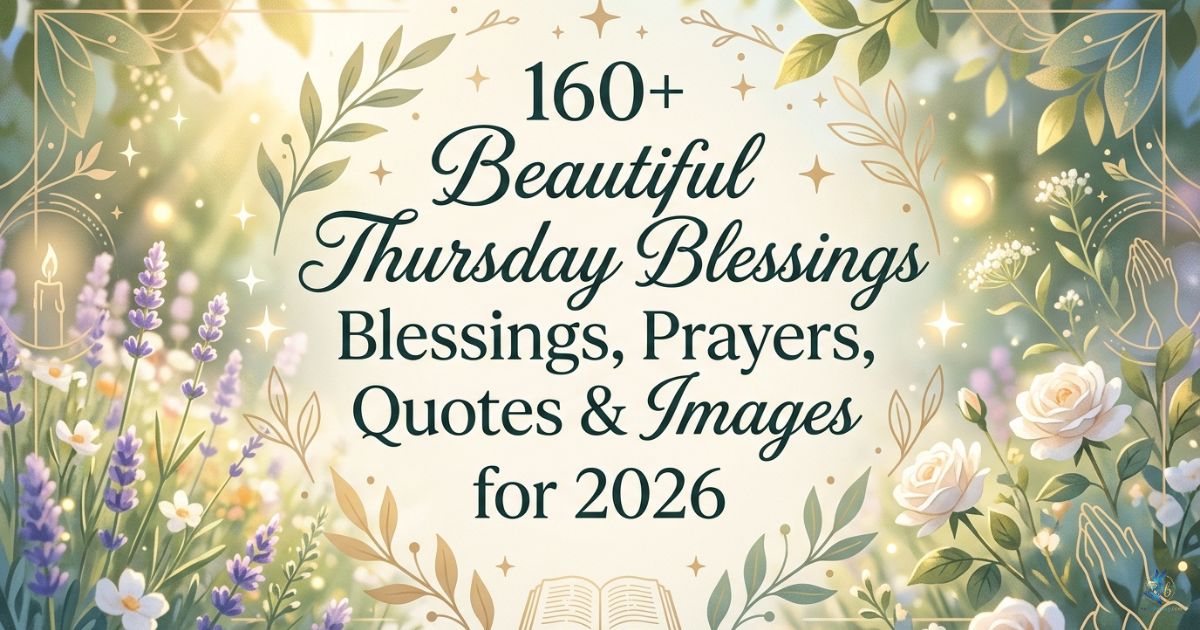 160+ Beautiful Thursday Blessings, Prayers, Quotes & Images for 2026 