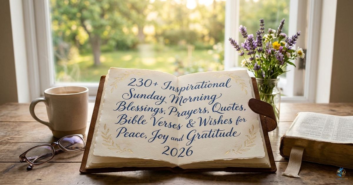 230+ Inspirational Sunday Morning Blessings, Prayers, Quotes, Bible Verses & Wishes for Peace, Joy and Gratitude 2026