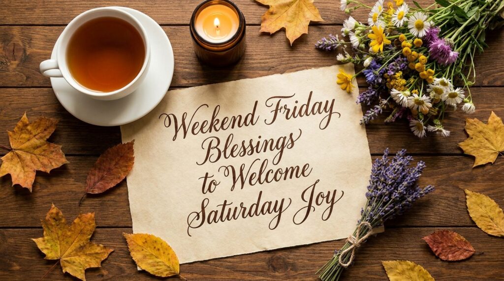 Weekend Friday Blessings to Welcome Saturday Joy