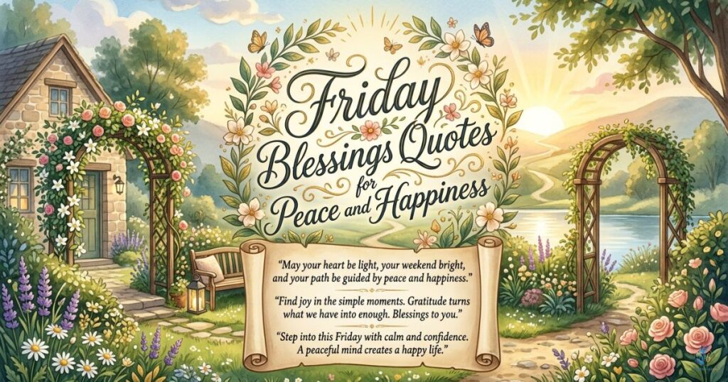 Friday Blessings Quotes for Peace and Happiness