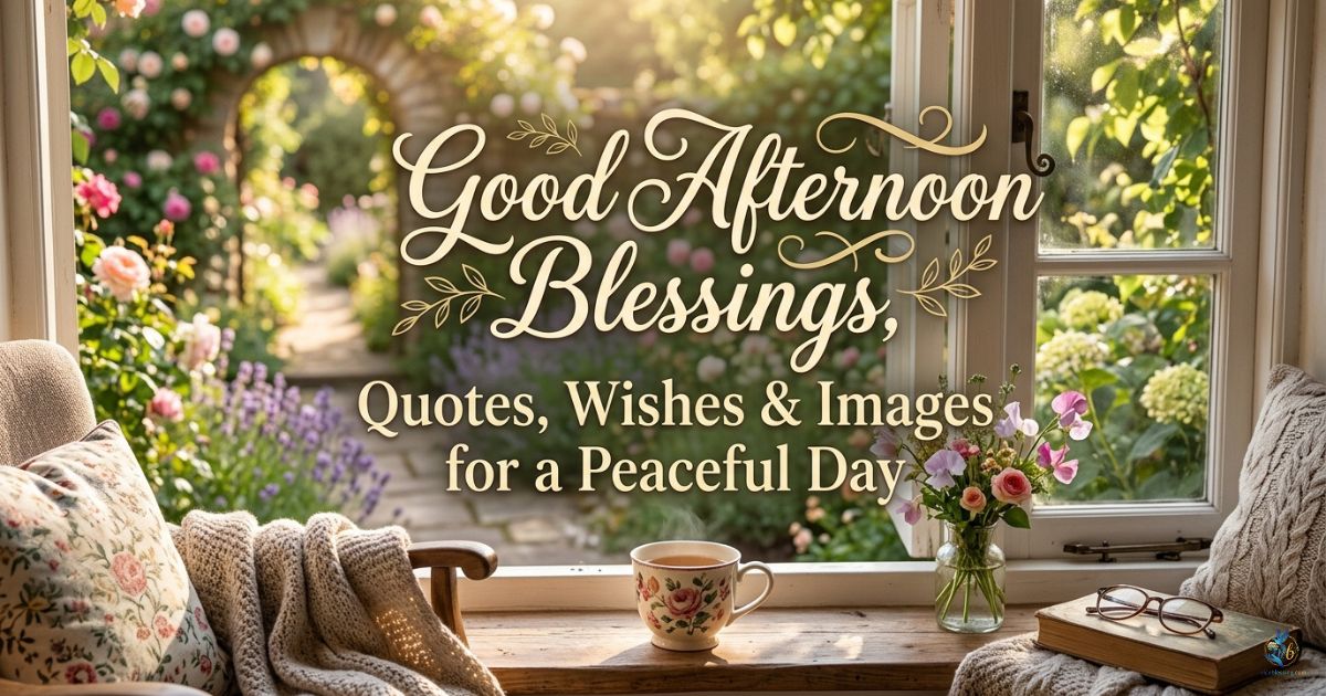 Good Afternoon Blessings, Quotes, Wishes & Images for a Peaceful Day