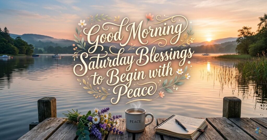 Good Morning Saturday Blessings to Begin with Peace