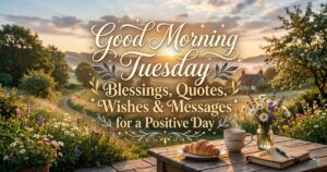 Good Morning Tuesday Blessings, Quotes, Wishes & Messages for a Positive Day
