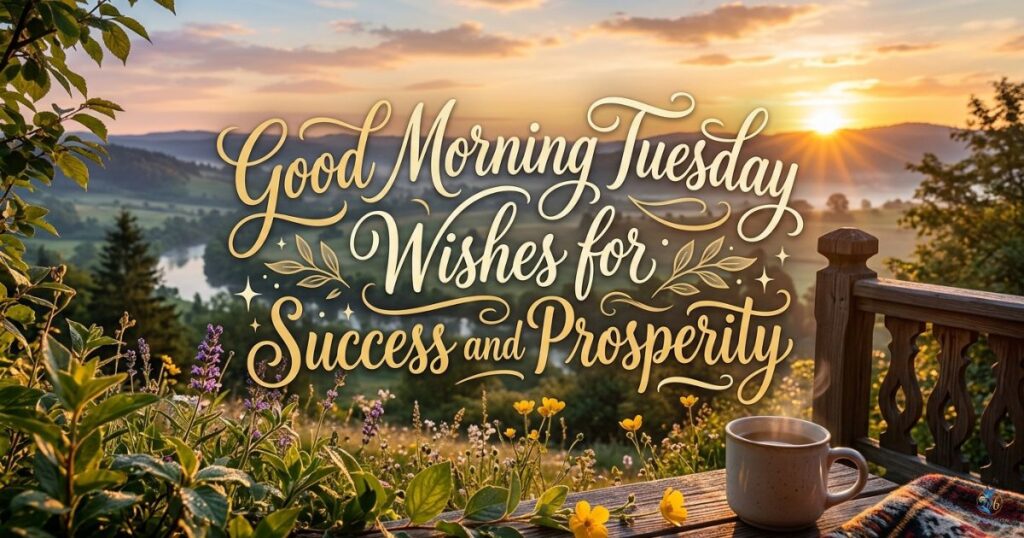 Good Morning Tuesday Wishes for Success and Prosperity