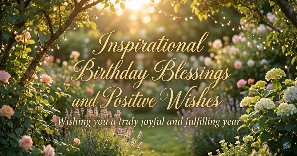 Inspirational Birthday Blessings and Positive Wishes