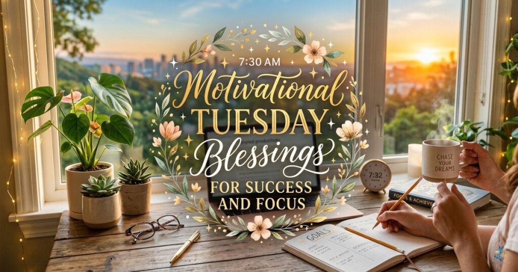 Motivational Tuesday Blessings for Success and Focus