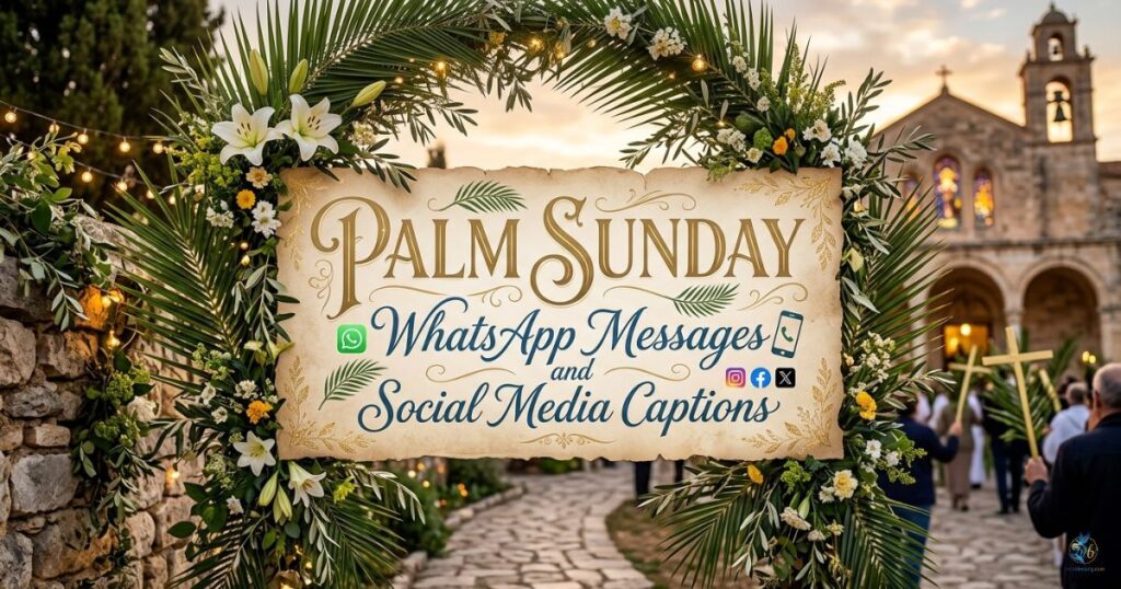 Palm Sunday WhatsApp Messages and Social Media Captions