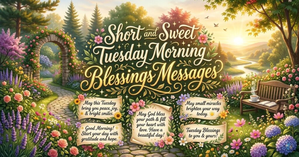 Short and Sweet Tuesday Morning Blessings Messages