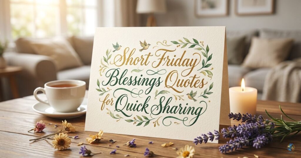 Short Friday Blessings Quotes for Quick Sharing