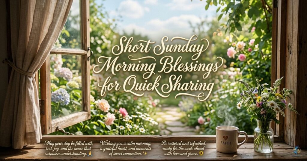 Short Sunday Morning Blessings for Quick Sharing