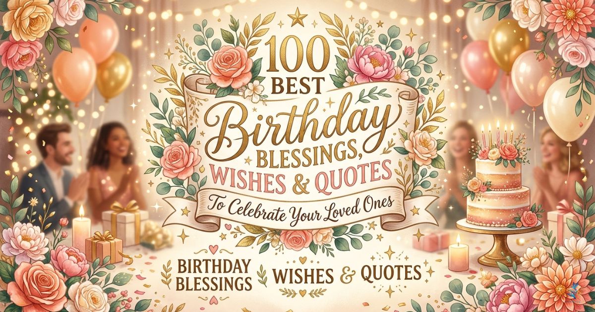 100 Best Birthday Blessings, Wishes & Quotes To Celebrate Your Loved Ones 