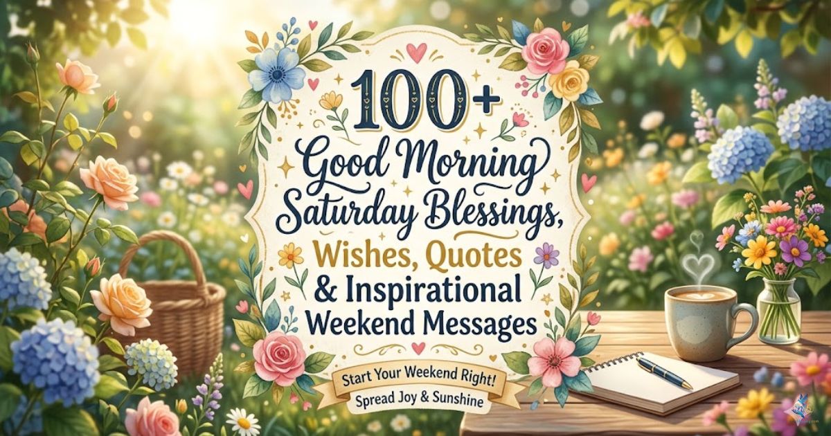 100+ Good Morning Saturday Blessings, Wishes, Quotes & Inspirational Weekend Messages