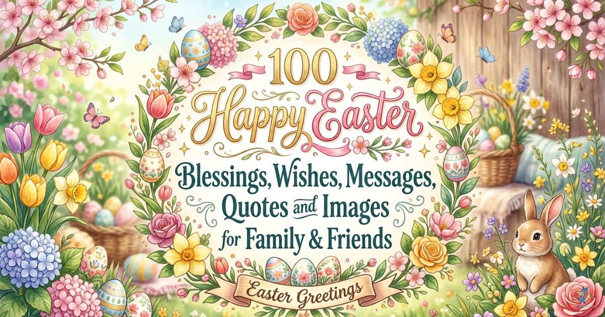 100 Happy Easter Blessings, Wishes, Messages, Quotes and Images for Family & Friends