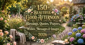 150+ Beautiful Good Afternoon Blessings, Quotes, Prayers, Wishes, Messages & Images 2026
