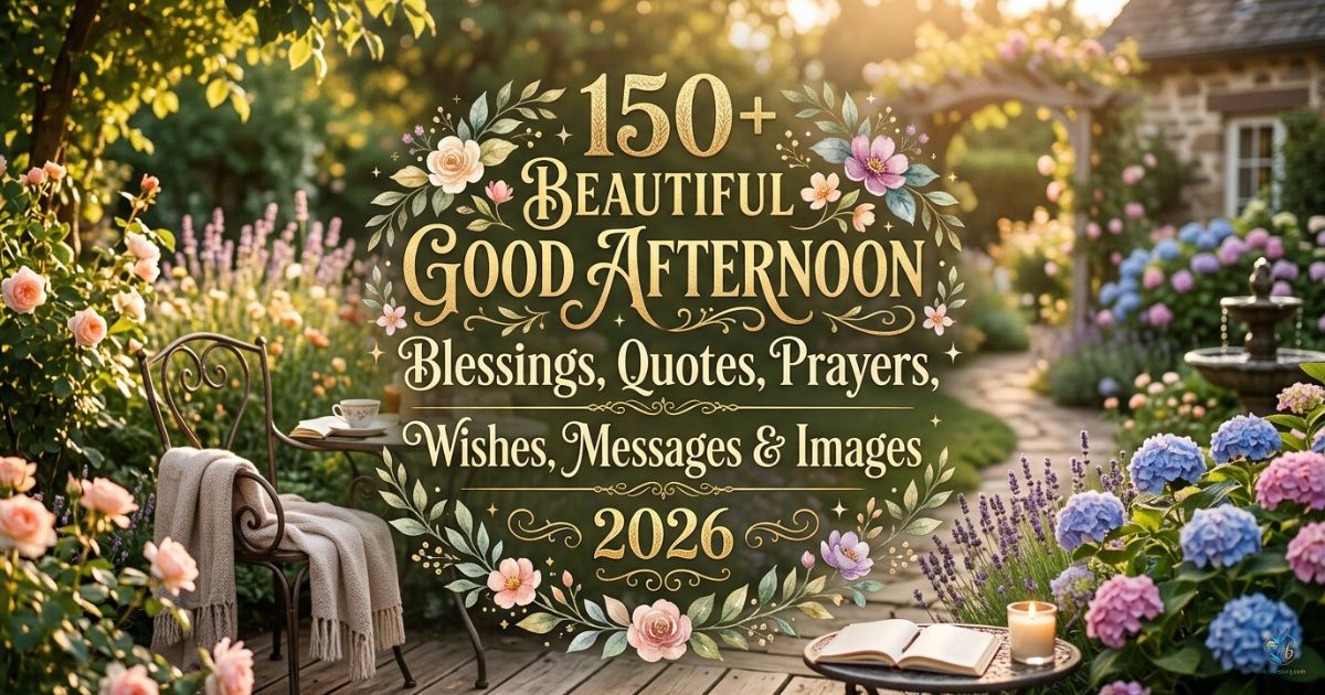 150+ Beautiful Good Afternoon Blessings, Quotes, Prayers, Wishes, Messages & Images 2026