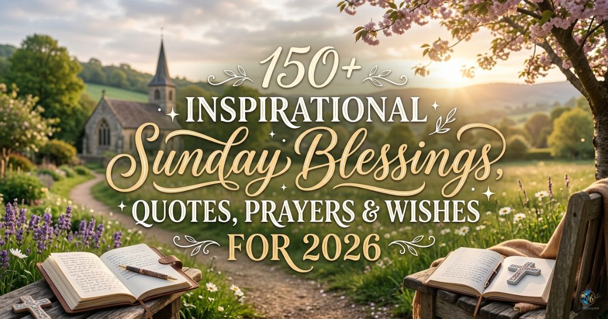 150+ Inspirational Sunday Blessings, Quotes, Prayers & Wishes for 2026