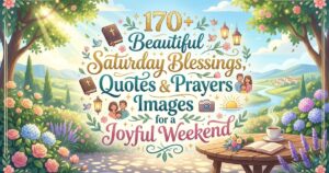 170+ Beautiful Saturday Blessings, Quotes, Prayers & Images for a Joyful Weekend 