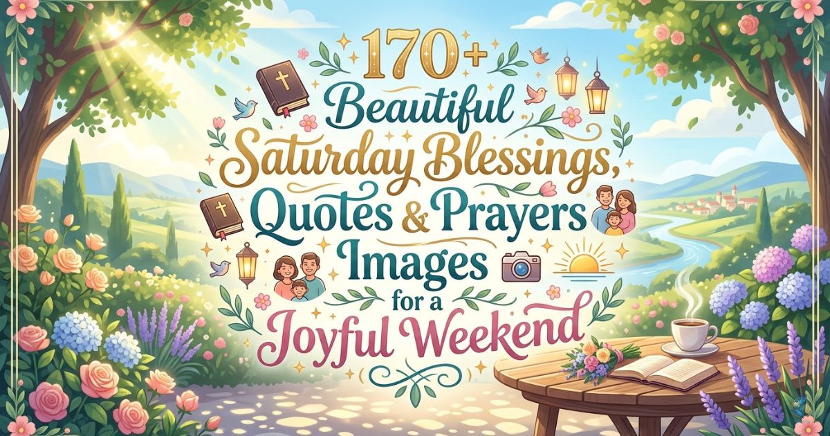 170+ Beautiful Saturday Blessings, Quotes, Prayers & Images for a Joyful Weekend 