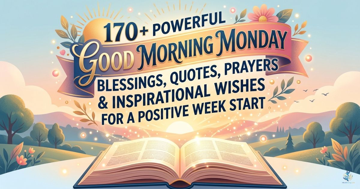 170+ Powerful Good Morning Monday Blessings, Quotes, Prayers & Inspirational Wishes for a Positive Week Start 