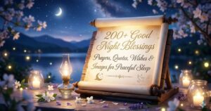 200+ Good Night Blessings, Prayers, Quotes, Wishes & Images for Peaceful Sleep 