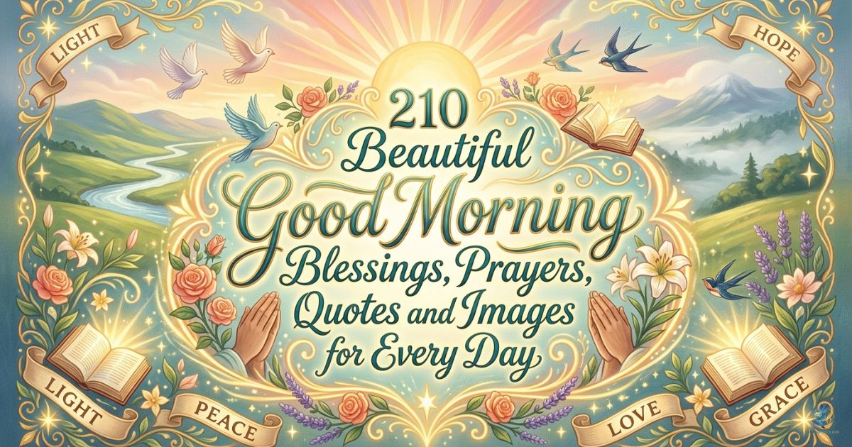 210 Beautiful Good Morning Blessings, Prayers, Quotes and Images for Every Day