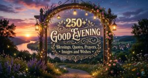 250+ Good Evening Blessings, Quotes, Prayers, Images and Wishes 