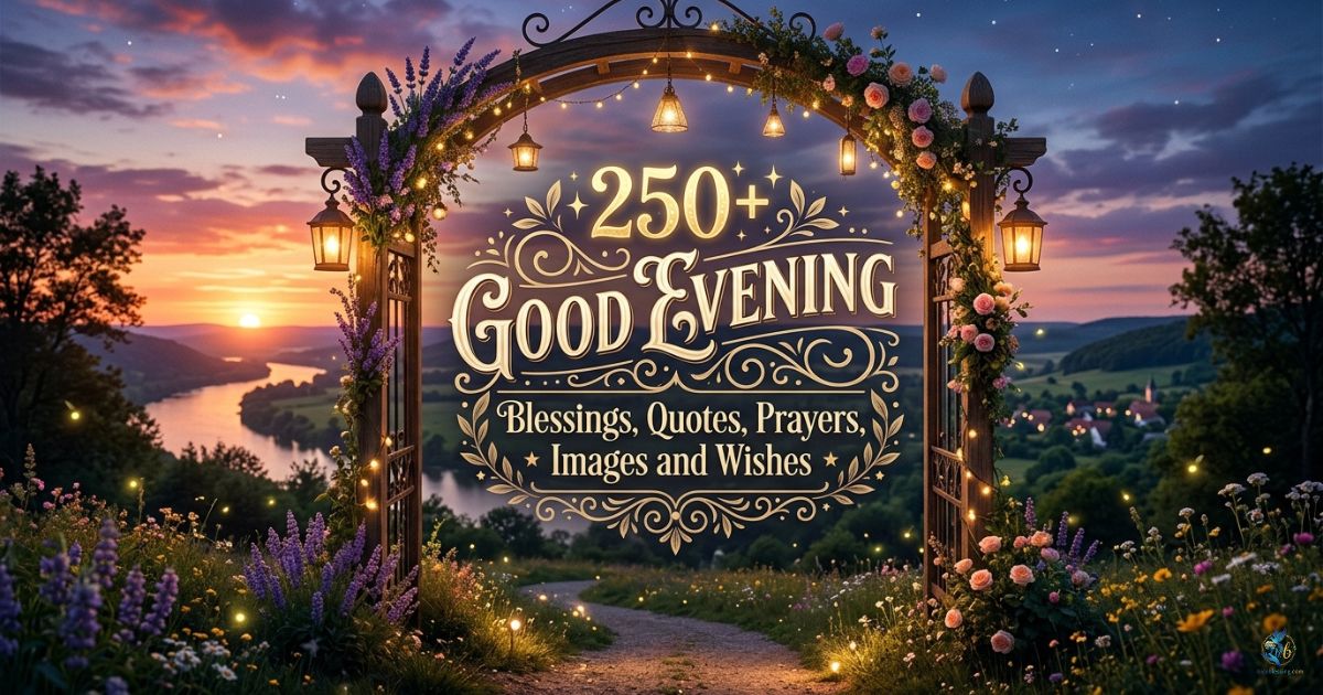 250+ Good Evening Blessings, Quotes, Prayers, Images and Wishes 