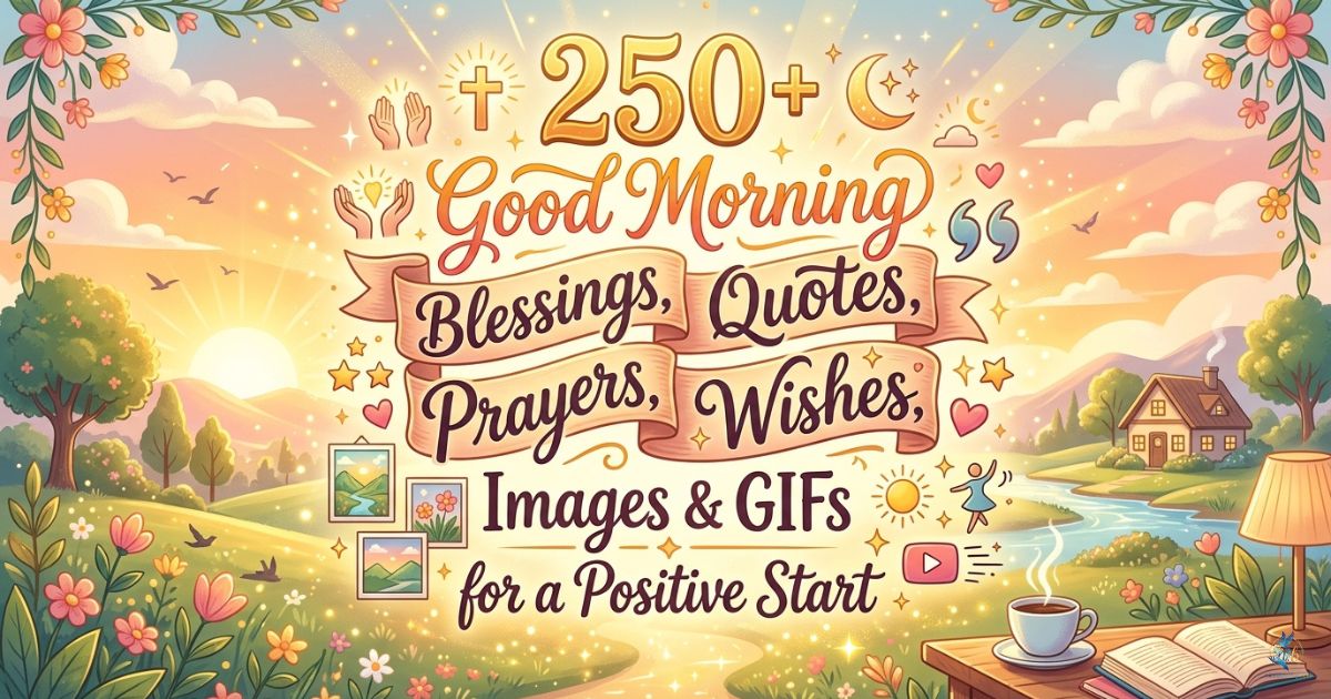 250+ Good Morning Blessings, Quotes, Prayers, Wishes, Images & GIFs for a Positive Start 