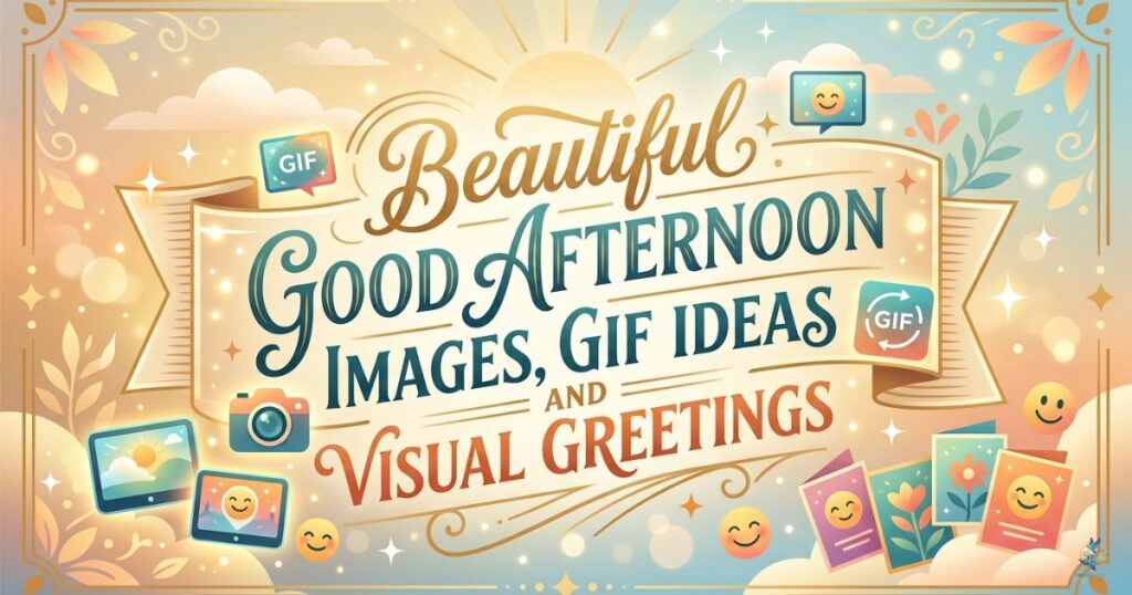 Beautiful Good Afternoon Images, GIF Ideas and Visual Greetings