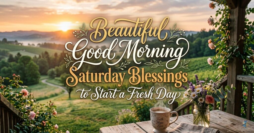 Beautiful Good Morning Saturday Blessings to Start a Fresh Day