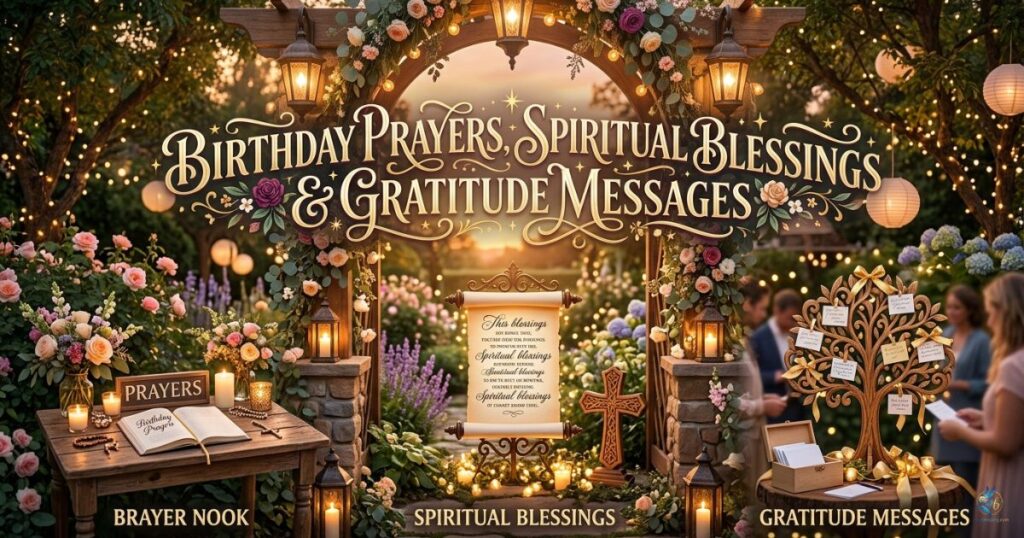 Birthday Prayers, Spiritual Blessings & Gratitude Messages