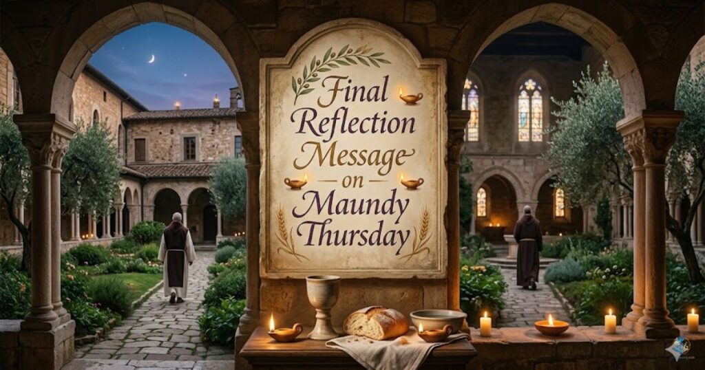 Final Reflection Message on Maundy Thursday