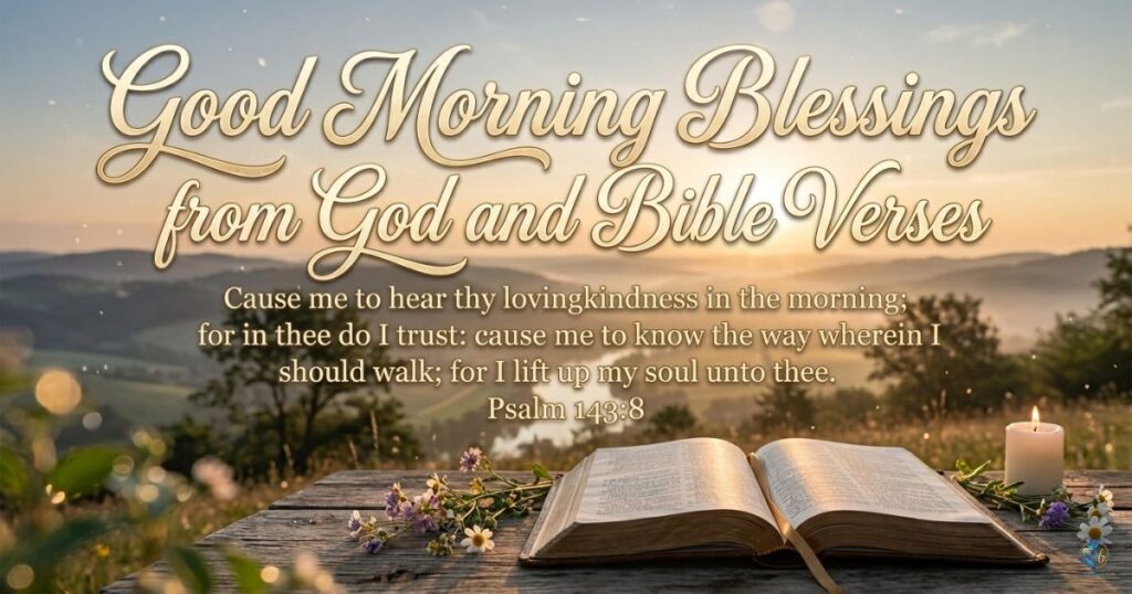 Good Morning Blessings from God and Bible Verses
