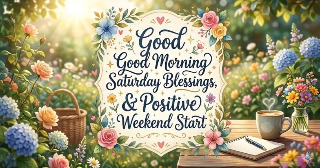 Good Morning Saturday Blessings & Positive Weekend Start
