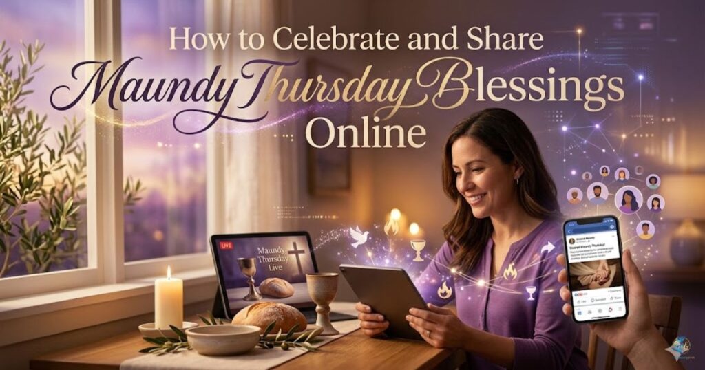 How to Celebrate and Share Maundy Thursday Blessings Online