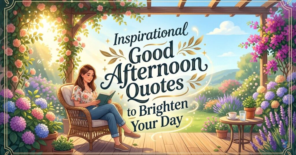 Inspirational Good Afternoon Quotes to Brighten Your Day