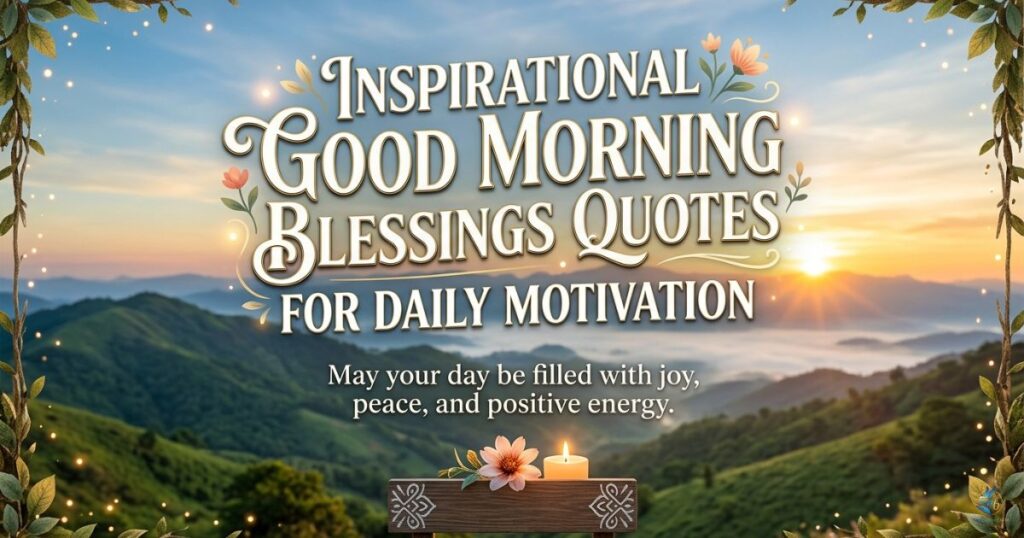 Inspirational Good Morning Blessings Quotes for Daily Motivation