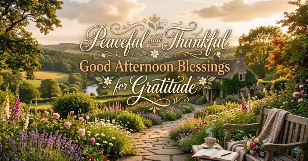 Peaceful and Thankful Good Afternoon Blessings for Gratitude