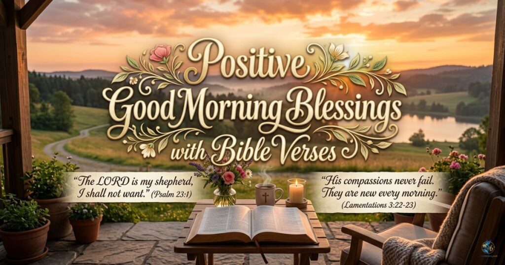 Positive Good Morning Blessings with Bible Verses