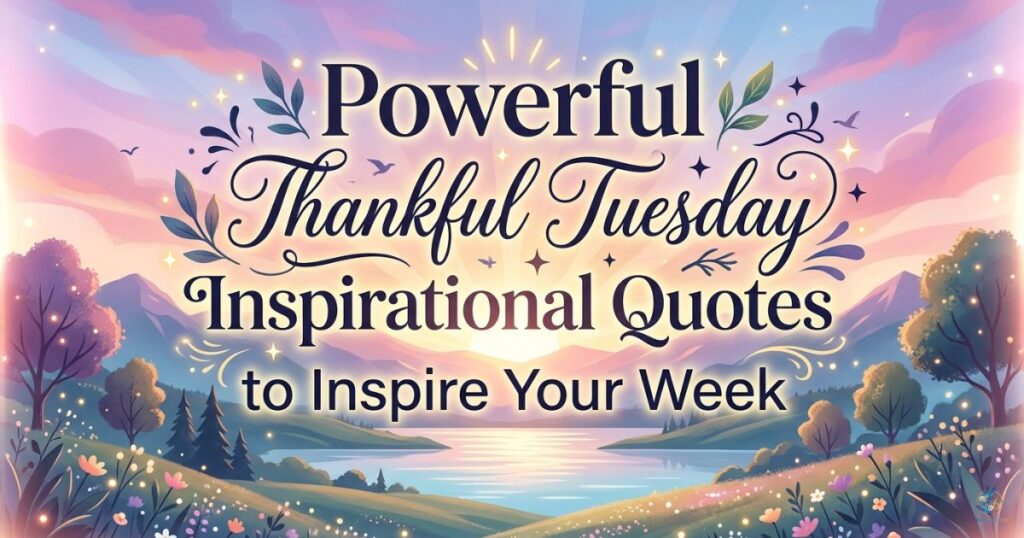 Powerful Thankful Tuesday Inspirational Quotes to Inspire Your Week