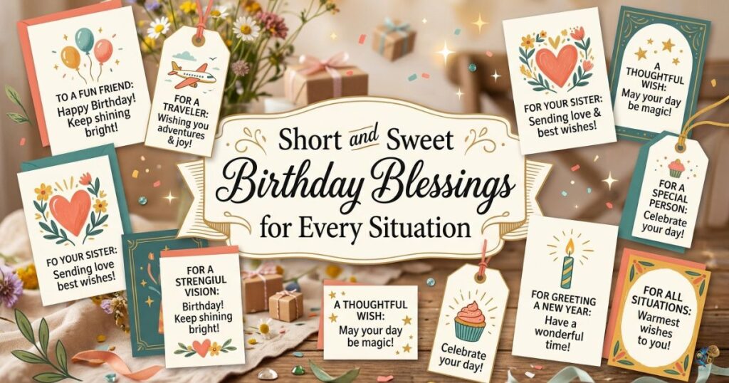 Short and Sweet Birthday Blessings for Every Situation