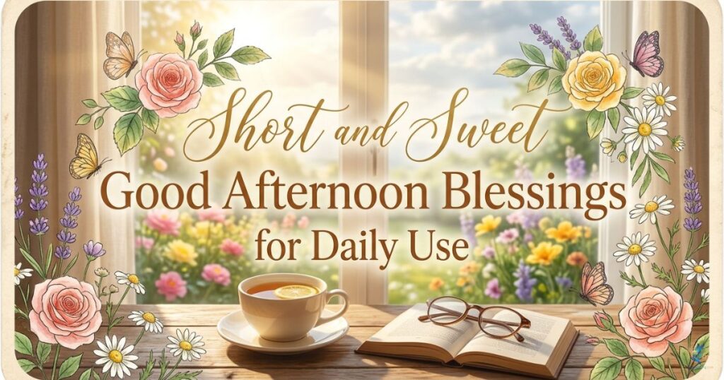 Short and Sweet Good Afternoon Blessings for Daily Use