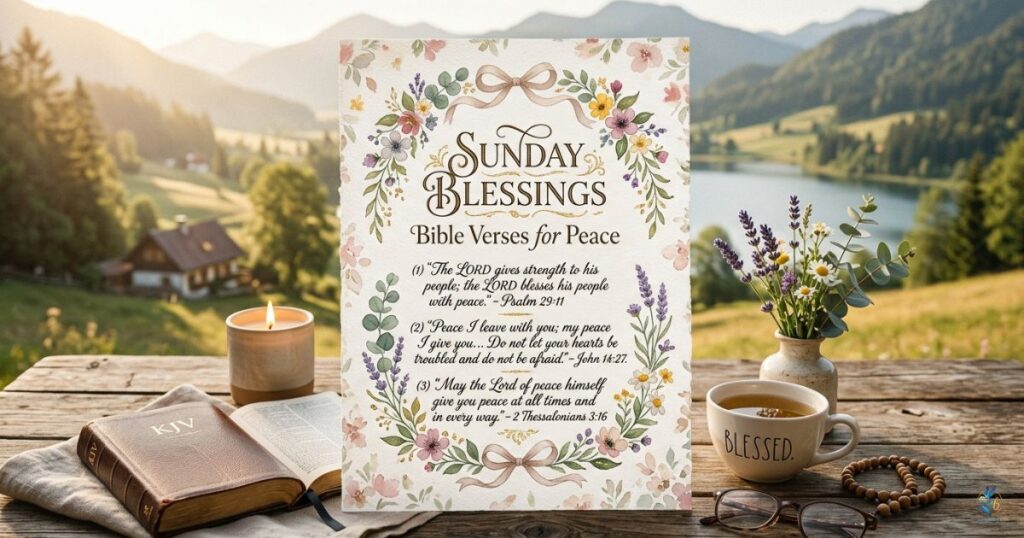 Sunday Blessings Bible Verses for Peace
