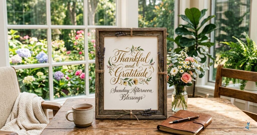 Thankful and Gratitude Sunday Afternoon Blessings