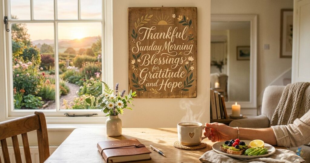 Thankful Sunday Morning Blessings for Gratitude and Hope