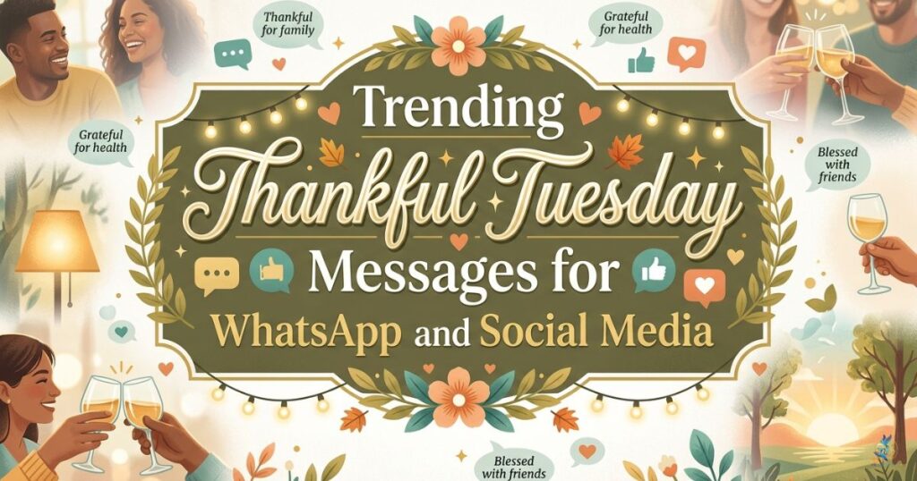 Trending Thankful Tuesday Messages for WhatsApp and Social Media